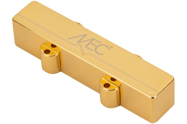 MEC Pickups  Active J-Style Bass Pickup (Short), Metal Cover, 4-String Neck - Gold