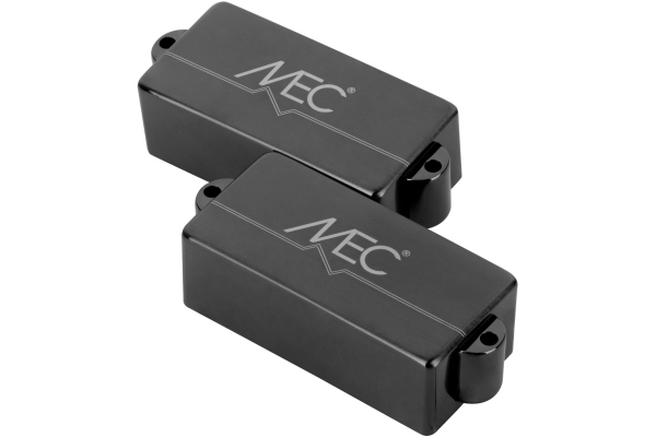  Active P-Style Bass Pickup, Metal Cover, 4-String - Brushed Black Chrome