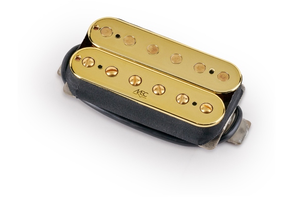 MEC Pickups  Modern Humbucker Guitar Pickup, Bridge, Open Bobbin - Gold