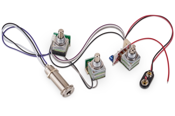 MEC Pickups  60003 - Active BEC 2 Electronics For Active Pickups (Vol PP / Bal / T+B)