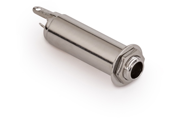  Closed Stereo Jack Socket, for Mouning with Jackplates - Chrome