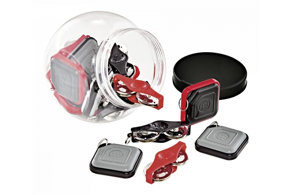 Meinl Hand Percussion Key Ring Assortment - 10 Key Ring Shaker/8 Key Ring Tambourines + Fishbowl