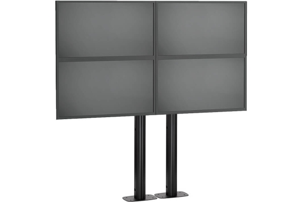Vogels cu baza fixa montat pe podea 2x2, maxim 30 de kgr per display, maxim 50 inchi per display