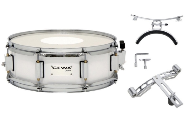 Marching Snare 13x5'' White