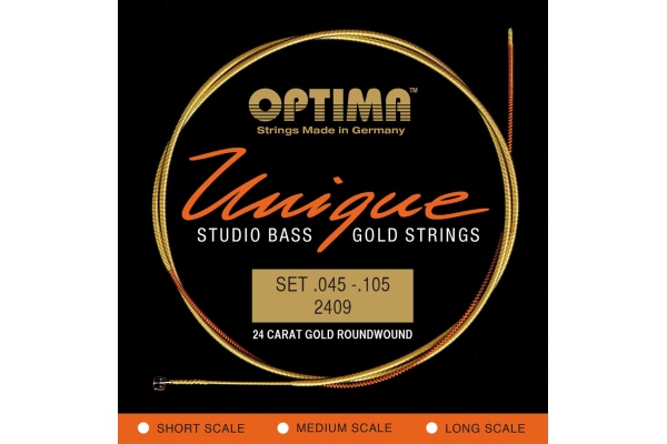 Optima Corzi chitara bas Unique Štúdio Gold Strings Set