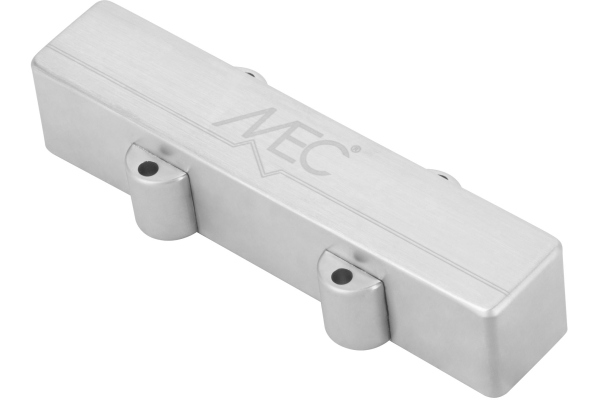  Active J-Style Bass Pickup (Short), Metal Cover, 4-String Neck - Brushed Chrome