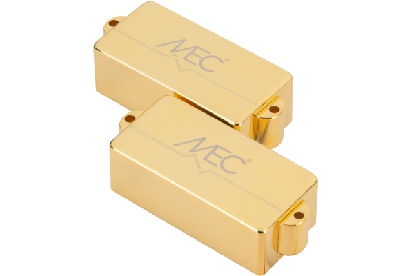 MEC Pickups  Active P-Style Bass Pickup, Metal Cover, 4-String - Gold