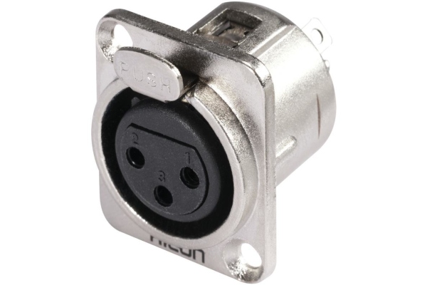 Hicon XLR mounting plug 3pin HI-X3DF