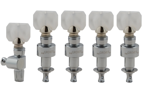 Grover 122C5 Geared Banjo Pegs Chrome Grover 122C5 Geared Banjo Pegs Chrome