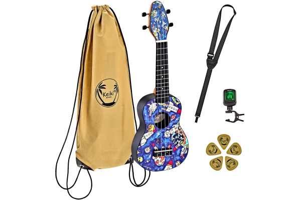 Ortega KEIKI Ukulele Set ''Spaceman