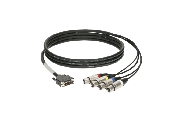Klotz CATLink RACK 4-channel breakout loomD-Sub 15p M - 4x XLR 5p F - 1.2 m