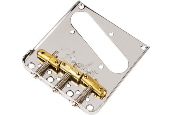 3-Saddle Top-Load/String-Through Tele Bridge with Compensated Brass “Bullet” Saddles