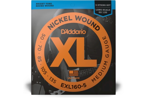 Daddario EXL160-5 Medium 50-135 Daddario EXL160-5 Medium 50-135