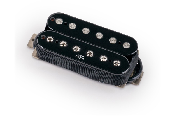  Modern Humbucker Guitar Pickup, Bridge, Open Bobbin - Black