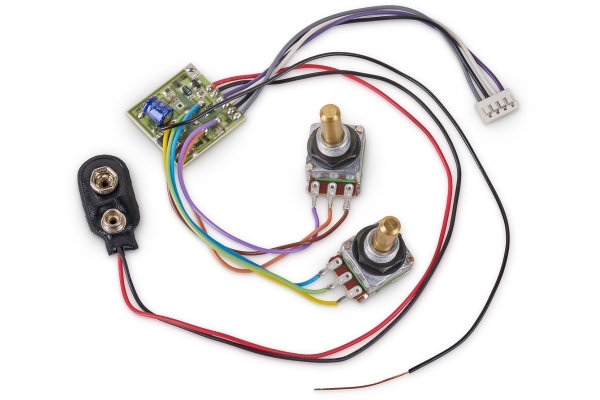  2-Way Electronics, for Active Pickups, Bass / Treble Controls only