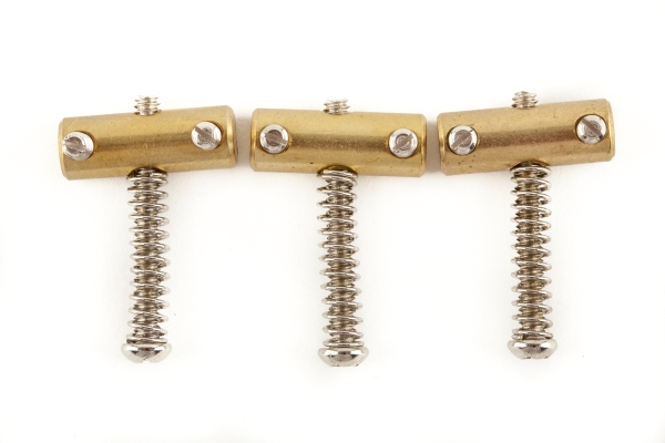 American Vintage Telecaster Compensated Bridge Saddles Brass
