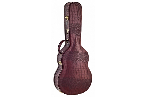 Case Classic Pro Brown Croco - Arch Top Bronze Hardware 120mm Depth