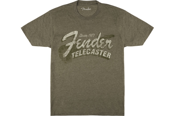 Fender Since 1951 Telecaster T-Shirt Military Heather Green XL Fender Since 1951 Telecaster T-Shirt Military Heather Green XL
